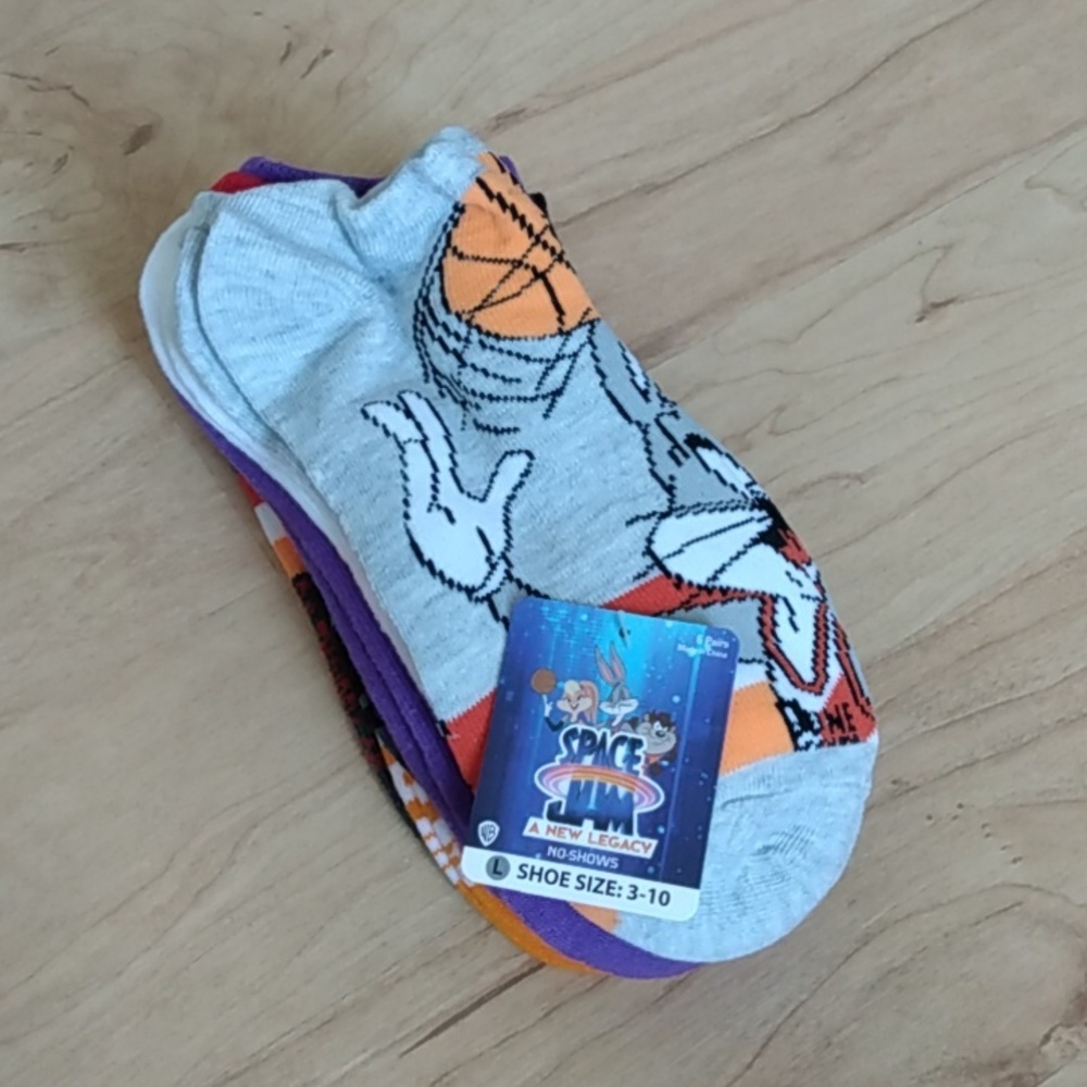 Kids Boy's Girl's Space Jam No-Shows No Show Socks 3 - 10